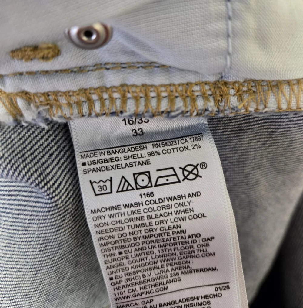 GAP Denim High Rise Studded Denim Mini Skirt Medium Wash Blue 16 - Picture 8 of 11